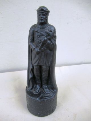 Vintage King Robert The Bruce Beneagles Scotch Whisky Miniature Chess Piece F3