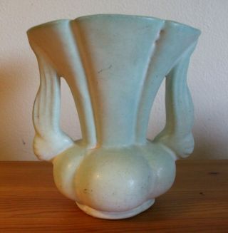 Vintage Niloak Wing - Handled Vase 1937 - 1939,  Made In Benton,  Arkansas