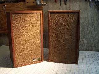 Vintage Realistic Tandy 2 - Way Minimus - 2 Speakers 40 - 1968a Work