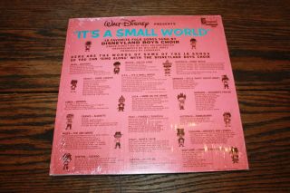 Vintage LP Vinyl Record Walt Disney It ' s a Small world Boys Choir 1289 folk song 3