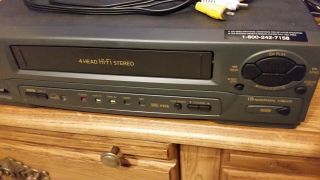 SYMPHONIC VR - 701 VCR VHS HIFI Stereo Video Cassette Recorder Player Unit 4 Head 3