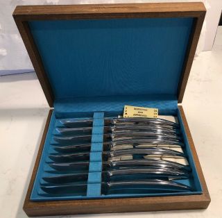 Vintage Saladmaster Model 400 Set Of 8 8 - 3/4 " Knives Knife Set