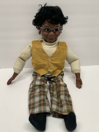 Vintage 1973 Lester Ventriloquist Dummy Doll Puppet Eegee Co Goldberger Glasses