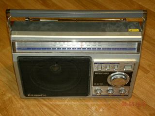 Vintage Panasonic Radio Fm Am 2 Band Receiver Rf - 1401d With Headphones