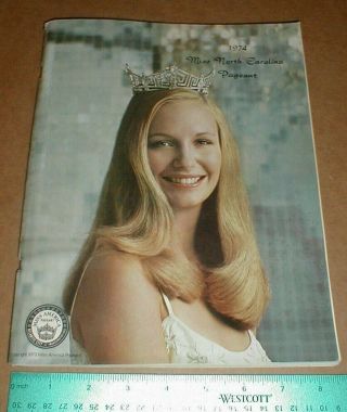 Miss North Carolina Pageant 1974 Program Compete For Miss American