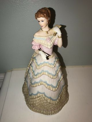 Vintage Lenox Figurine Belle Of The Ball Porcelain Victorian Lady Japan 1986
