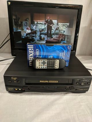 Philips Magnavox Vrz360 Vcr Plus With Remote And