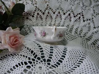 Vintage 1961 Royal Albert Lavender Rose Bone China Cream Soup Bowl Exc 2