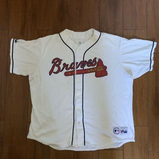 Vintage Atlanta Braves Xl Majestic Authentic Mlb Merchandise Jersey White