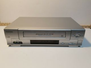Toshiba W525 Vcr Video Cassette Recorder Vhs Player 4 Head Hifi