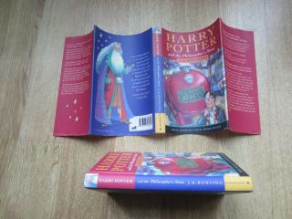 Harry Potter and the Philosopher ' s Stone Hardback Book Bloomsbury 1/23 FIRST 4