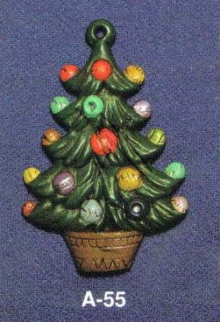 Vintage Alberta ' s Christmas Tree Ornament Slip Casting Ceramic Porcelain Mold 2