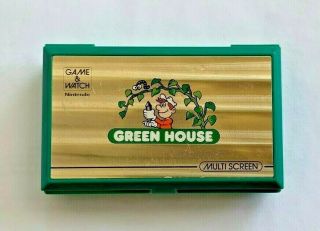 Nintendo Game & Watch Green House Vintage Multi Screen Electronic Game 1982