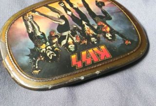 Vtg 1977 KISS DESTROYER BELT BUCKLE PACIFICA MFG Entire Band Please Read 3