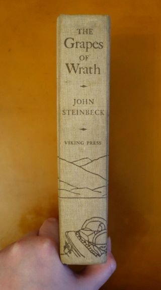 The Grapes of Wrath by John Steinbeck 1939 1st Edition 7th Printing hardcover 3
