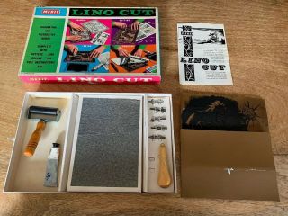 Vintage - Merit - Lino Cut - 1961 - J & L Randall Ltd - Lino Cut Set & Tools