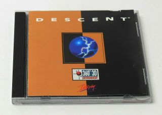 Pc Cd Rom Descent Game 1995 Complete Fast Vintage Interplay Pc Classic