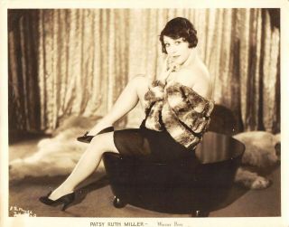 Silent Movie Queen Patsy Ruth Miller Vintage 20s Leggy Cheesecake Pinup Photo