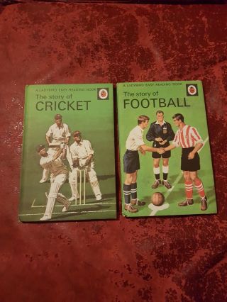 Vintage Ladybird Series 606c Games Both Books In Series Cricket Football