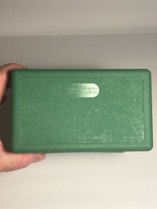 Vintage Large Green 4x6 index Card Box Recipe Sterling USA Plastic1964 5