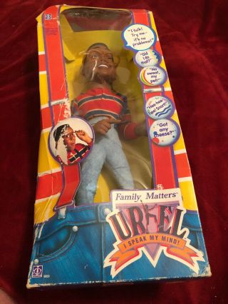 Vintage Steve Urkel Talking Doll 1991 Hasbro Family Matters Tv Show
