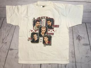 Vintage Nsync T Shirt Boys Large Womens Winterland Concert Justin Timberlake 90s