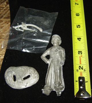 Vintage 90mm Metal Miniature Mamluk Officer Joachim Murat Figure