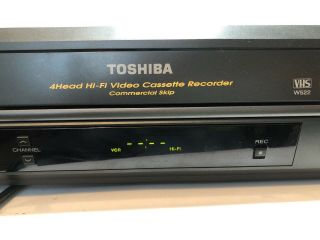 Toshiba W522 VHS VCR Video Cassette Recorder Player Stereo 4 Head HiFi 3