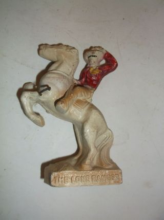 Rare Antique Vintage Lone Ranger Premium Horse Toy Figure Toothbrush Holder