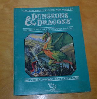 VINTAGE D&D DUNGEON MASTERS COMPANION BOOK ONE & TWO TSR 1984 DUNGEONS & DRAGONS 4