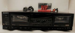 Sony Tc - Wr710 Dual Stereo Cassette Deck Hx Pro Pitch Dolby