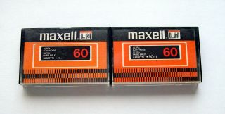 Two Vintage (1979) Maxell Ln 60 Cassette Tapes