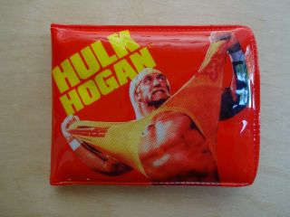Vintage Hulk Hogan Red Wallet Hulkamania Wwe Wwf 1991 Titan Sports Wrestling