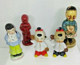 Vintage Hand Painted Japanese Figurines Made In Japan And Occupied Japan
