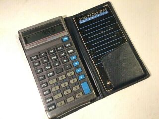 Vintage Texas Instruments Ti - 35 Plus Scientific Calculator Cover & Guide Book