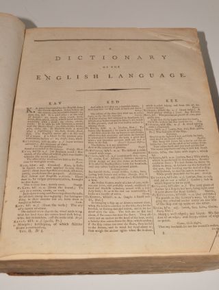 Samuel Johnson DICTIONARY OF THE ENGLISH LANGUAGE Vol II Eighth edition c1800 4