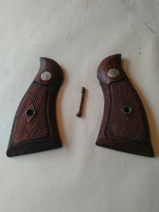 Vintage Wooden Grips For Smith & Wesson