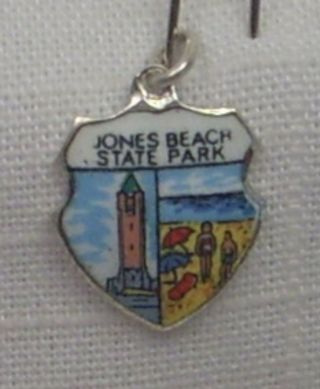 Vintage Reu Silver Plated/enamel Jones Beach,  York - Water Tower Charm