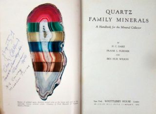 Quartz Family Minerals - H.  C.  Drake,  Frank L.  Fleener And Ben Hur Wilson