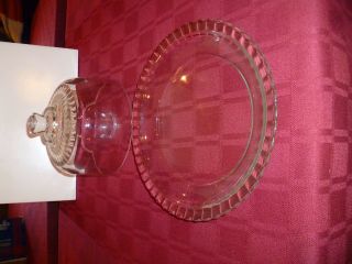 Vintage Luminarc 2 Piece Glass Cheese Or Butter Display Dome & Plate FRANCE 2