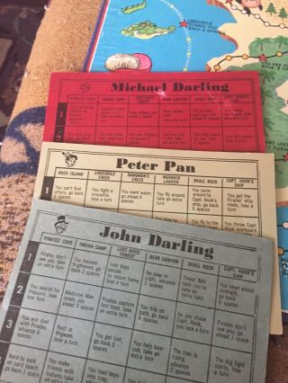 Vintage Board Game Walt Disney ' s Peter Pan Game of Adventure 1953 3