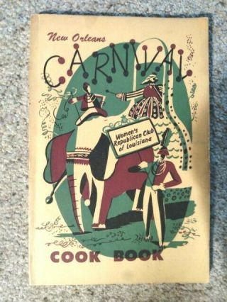 Vintage Carnival Marti Gras Cookbook Orleans 1951