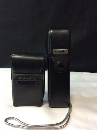 Vintage Minolta16 MG Subminiature Camara w/case - Minolta Flash w/Case - Y48 Filters 2