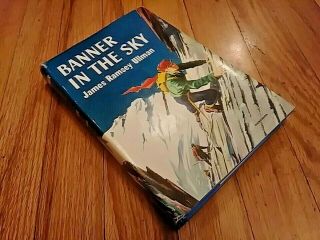 Vintage Banner In The Sky By James Ramsey Ullman 1954 Hcdj Bce Mountaineering