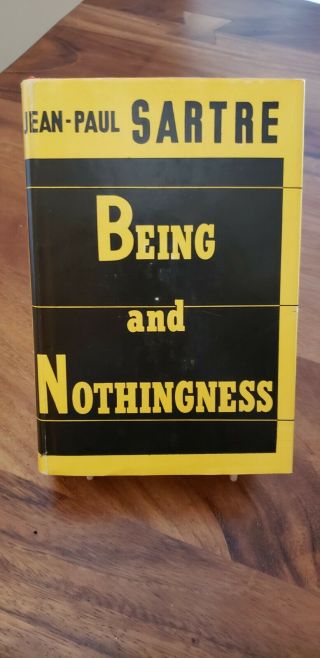 Jean Paul Sartre - Being And Nothingness - Hb/dj 1956 Ex Libris