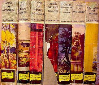 Set Of (7) Vintage L.  M.  Montgomery - Anne Of Green Gables - With Dust Jackets " - Nr