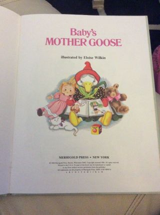 Baby ' s Mother Goose A Big Golden Book 1958 3