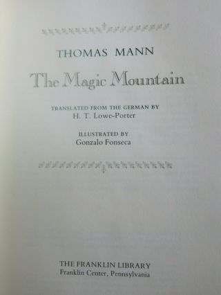 The Franklin Library The Magic Mountain Thomas Mann 1981 5