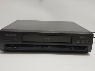 Magnavox Philips Vcr Vhs Player Recorder 4 Head Vr6625at01 With Av Cord