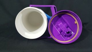 Vintage Igloo 1/2 Half Gallon Water Cooler Jug With 2 Handles Blue And Purple 4